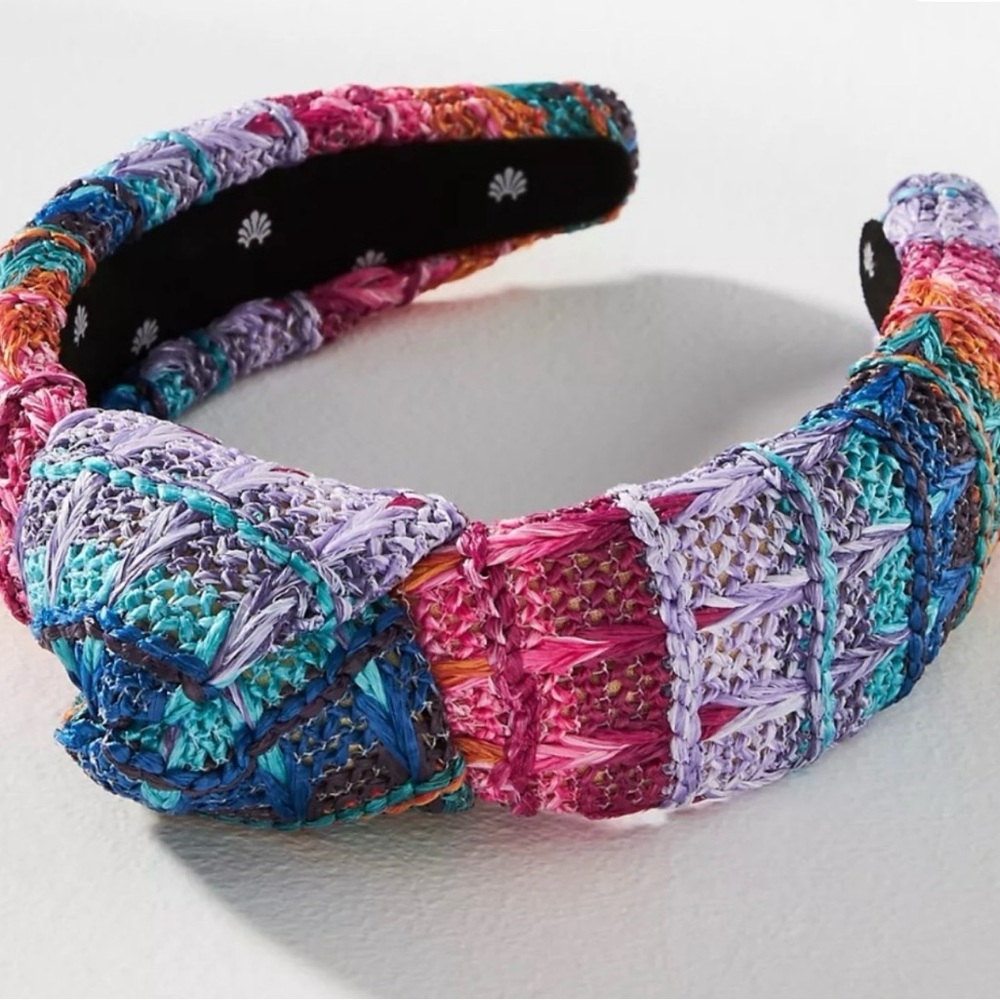 Lele Sadoughi Multicolor Woven Headband
